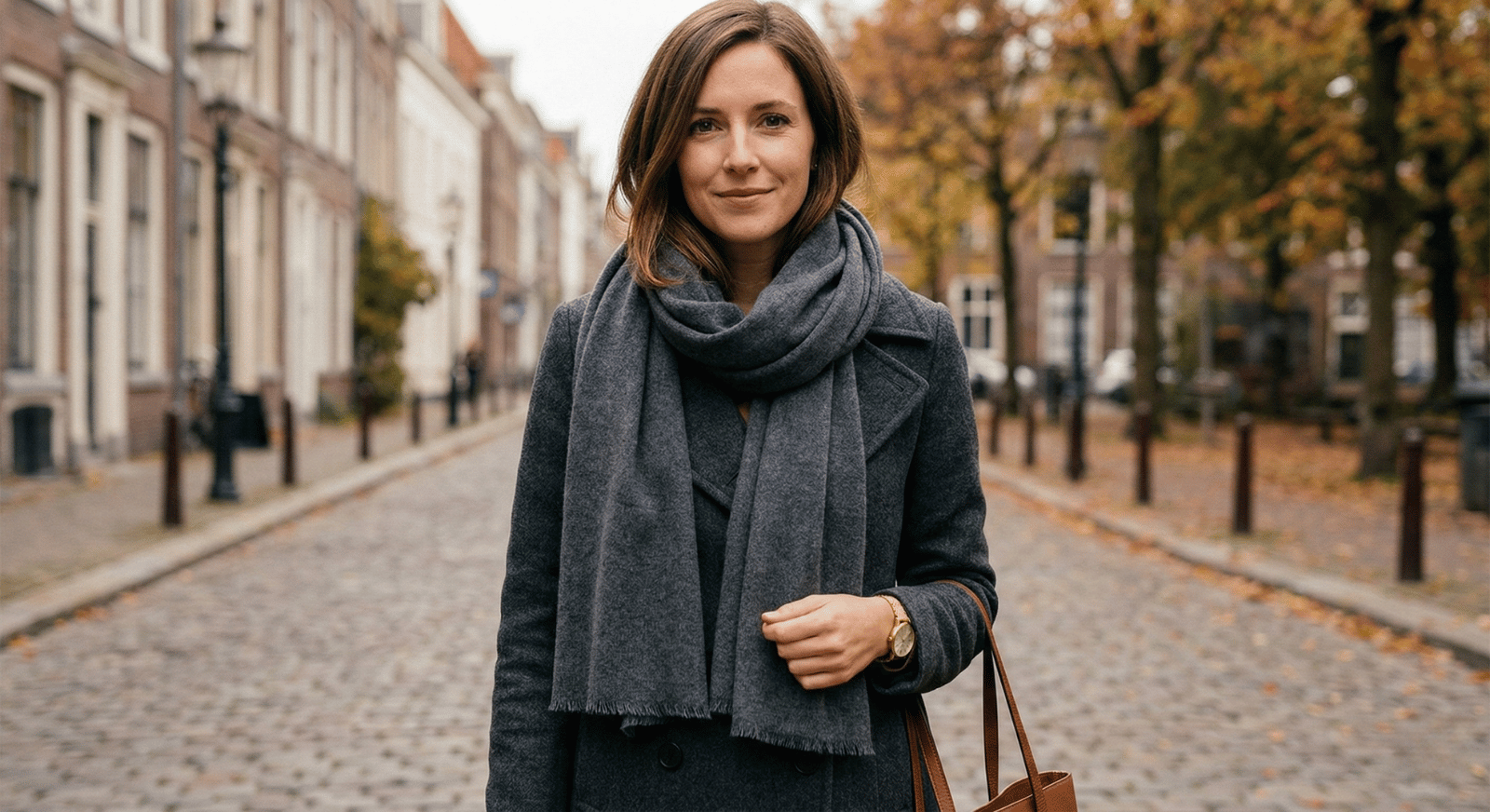 Graphite Cashmere Scarf
